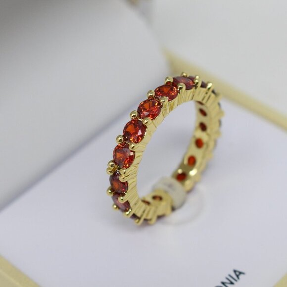 Charter Club Gold‎ Plated Red Crystal Eterni Red 8 - Picture 1 of 5